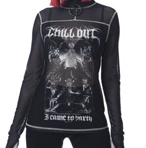 Killstar Chill Out Mesh Shirt
